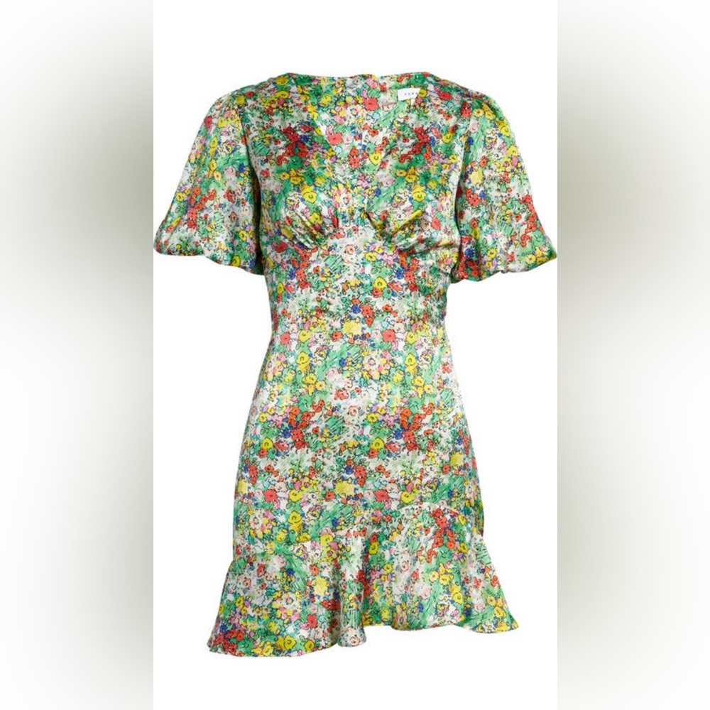Top Shop Sketchy Floral Tea Dress, US 4